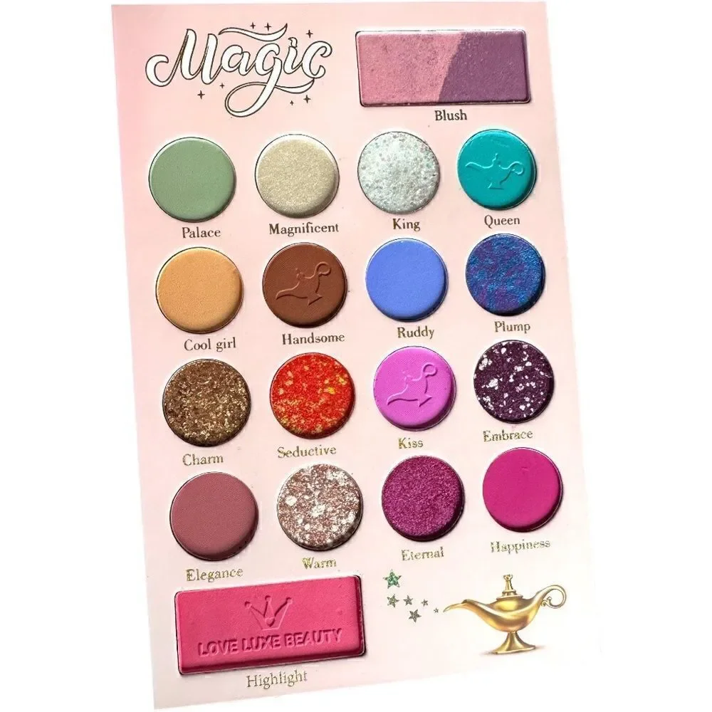NWT PALETTE Jasmine The Princess Set Aladdin Love luxe Beauty 16 shad…